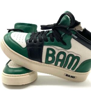 BAM Sneakers Groen Leer